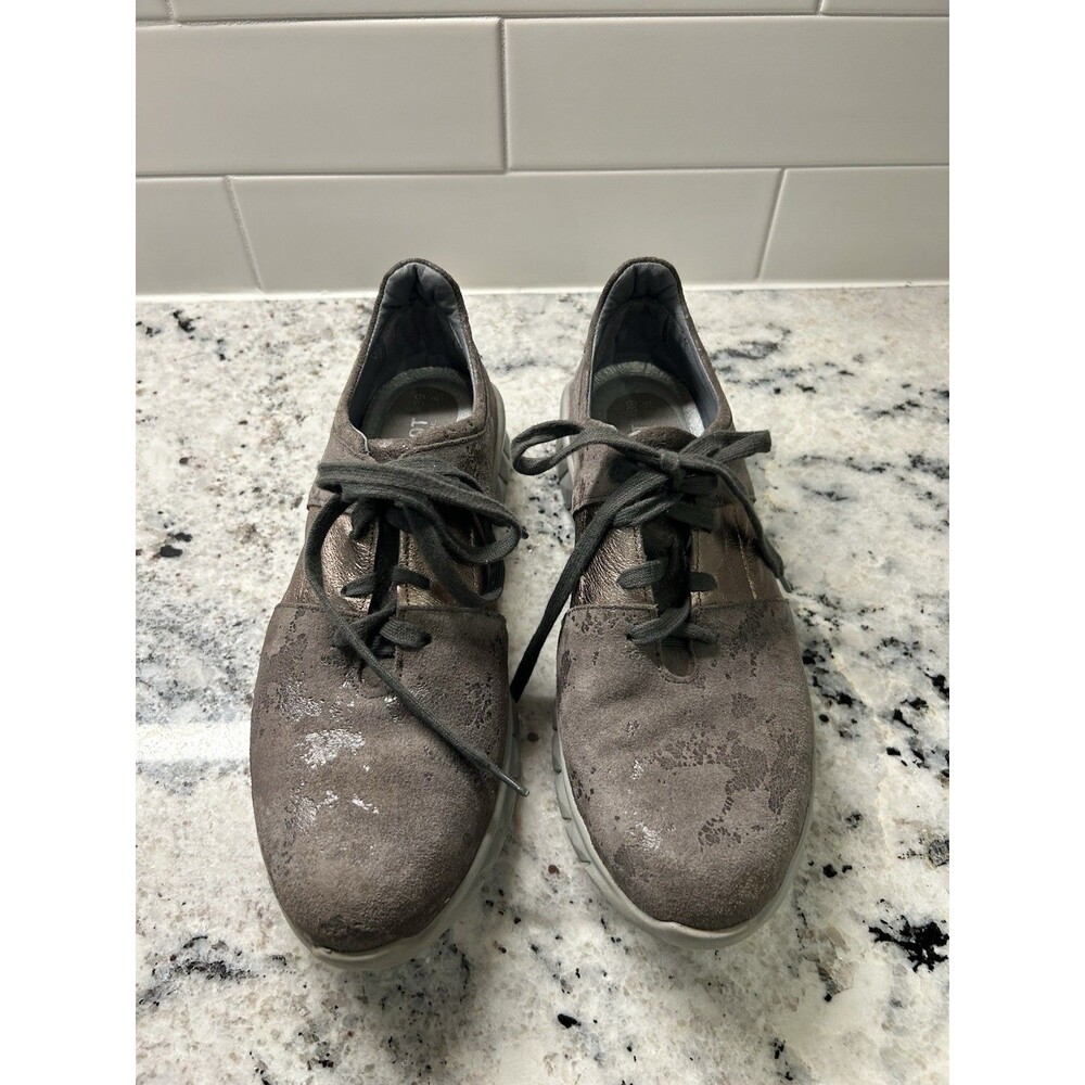 Naot Buzz Shoes Gray Marble Leather Sneakers Women's Size EU 39 US 8 Shoes